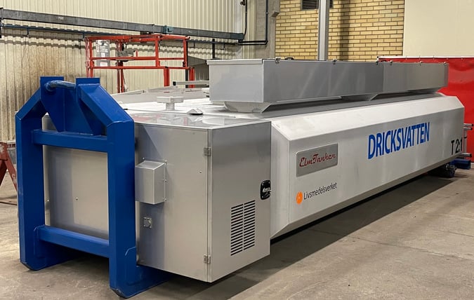 Nödvattentank för utlåning, modell Elmtanken